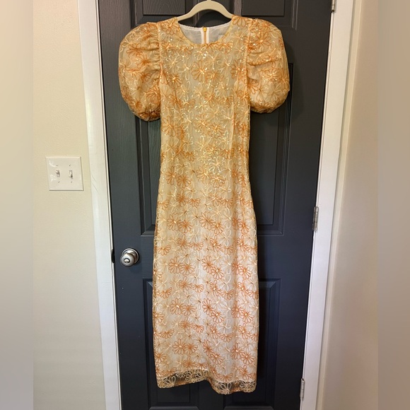 Sister Jane DREAM gold floral sequin dress - Picture 3 of 3